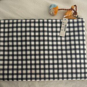 Madewell Large Tassle Zip Pouch NWT